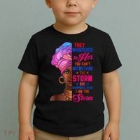 She Whispered Back I Am The Storm Black History Month 31 Toddler T-Shirt thumb 2
