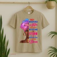 She Whispered Back I Am The Storm Black History Month 31 T-Shirt thumb 2