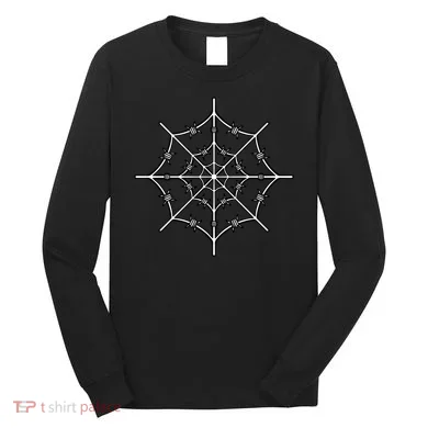 Spider Web Barbed Wire Long Sleeve Shirt