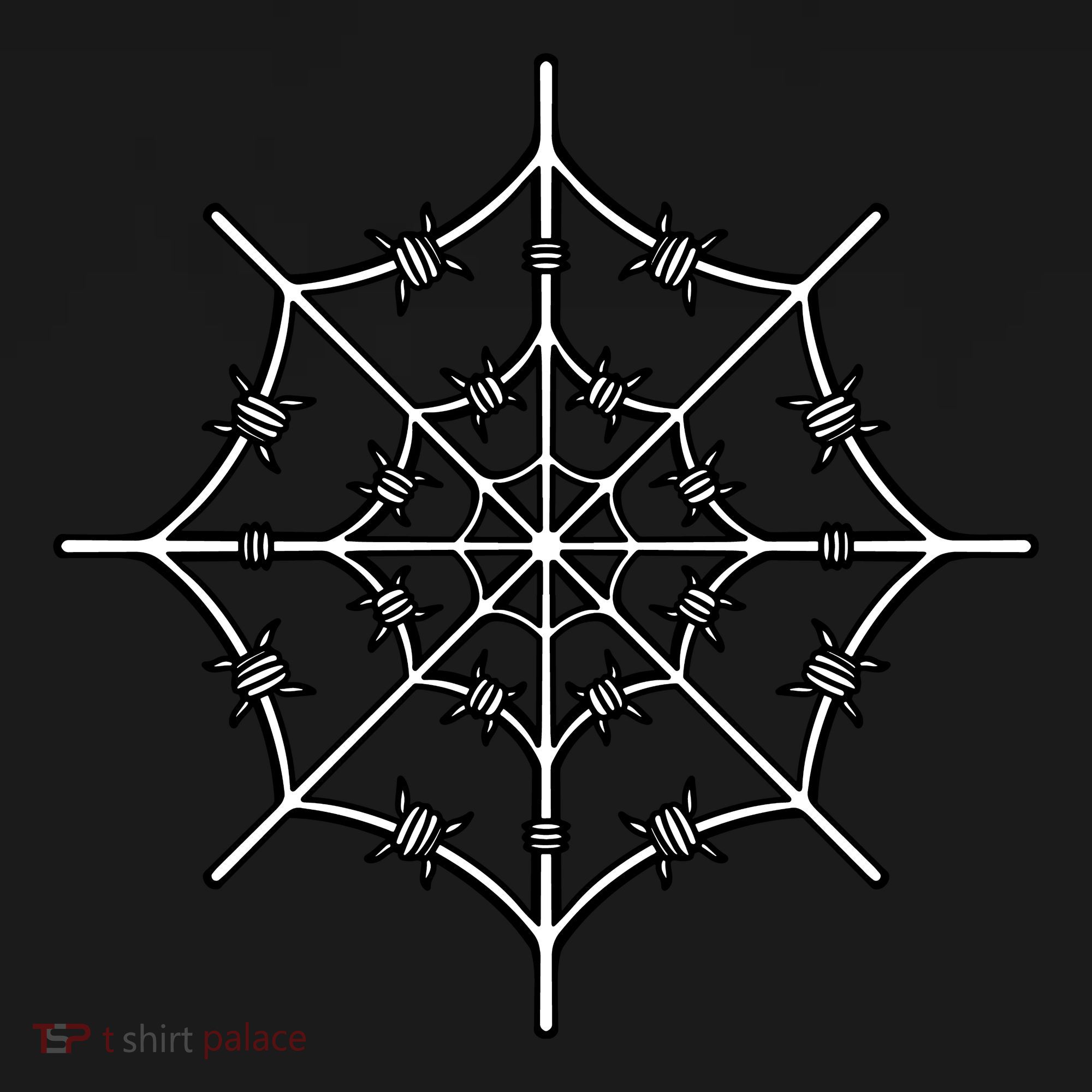Spider Web Barbed Wire Polo