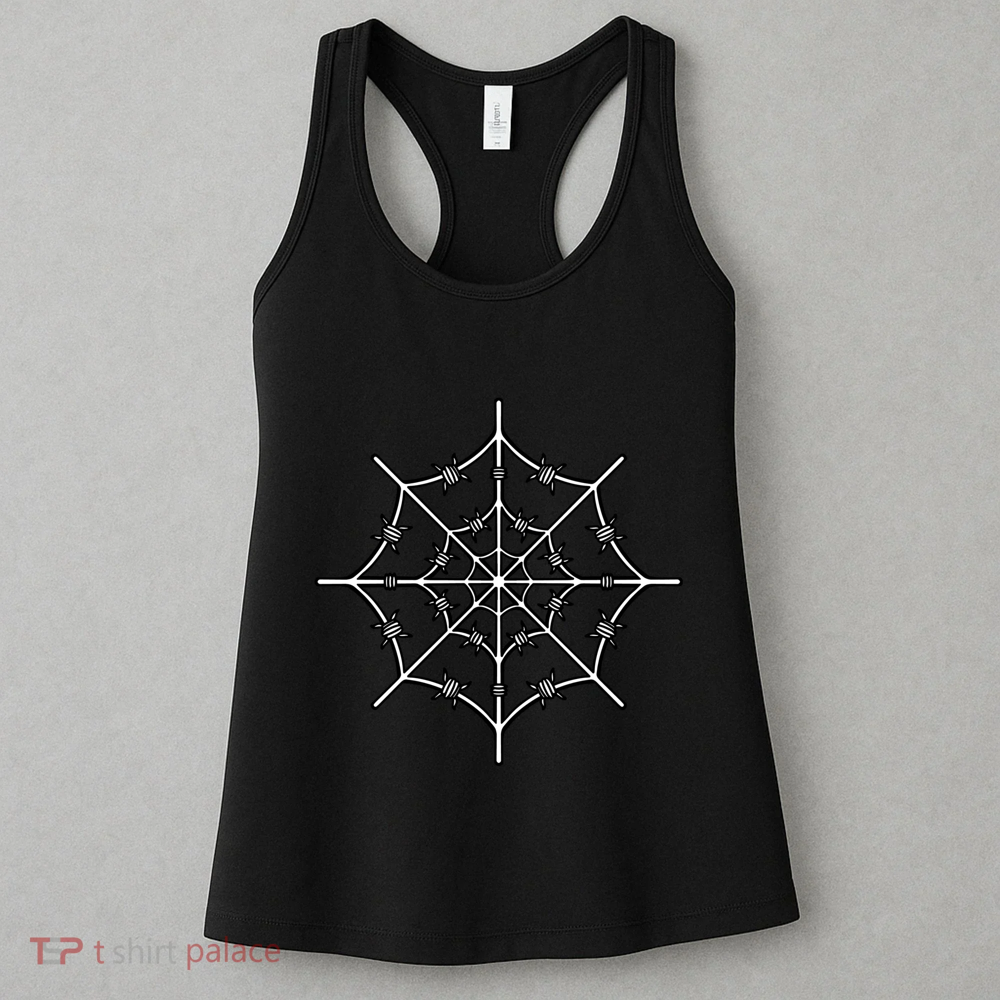 Spider Web Barbed Wire Women's Tank Top