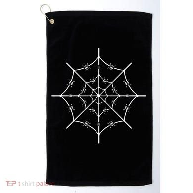 Spider Web Barbed Wire Golf Towel