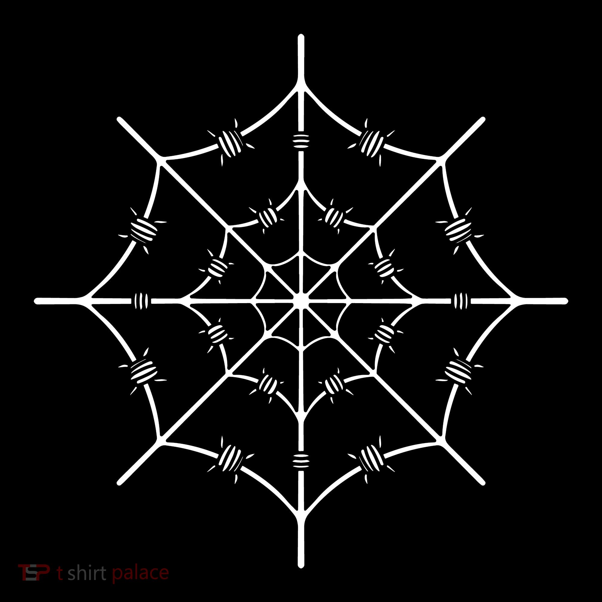 Spider Web Barbed Wire Women's Long Sleeve Shirt