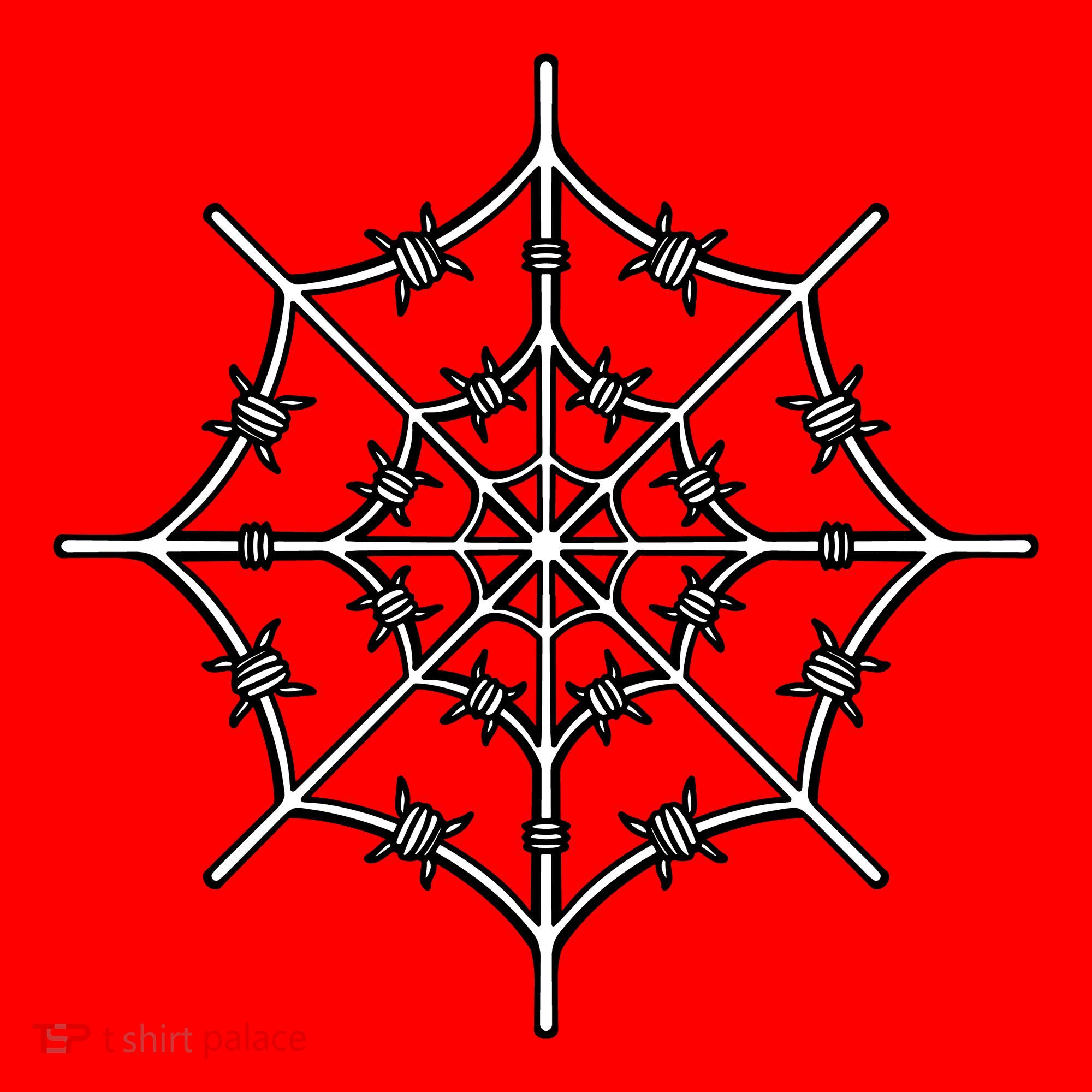 Spider Web Barbed Wire Santa Hat
