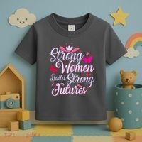 Strong Women Build Strong Futures Toddler T-Shirt thumb 3