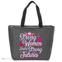 Strong Women Build Strong Futures Tote Bag thumb 0