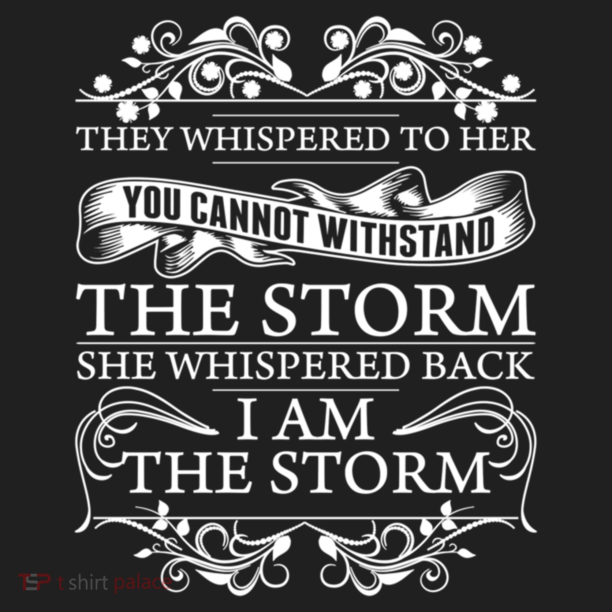 She Whispered Back I Am The Storm Motivational Gift Beanie