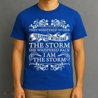 She Whispered Back I Am The Storm Motivational Gift T-Shirt thumb 3
