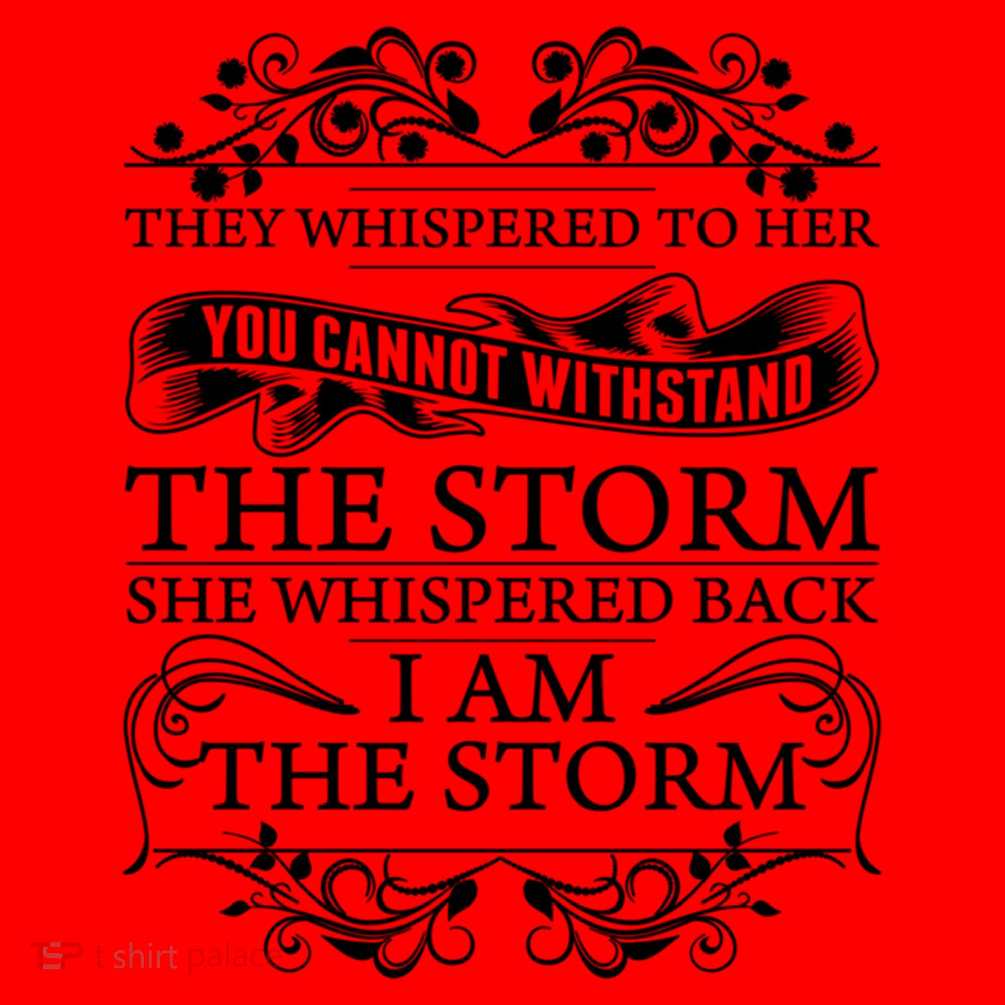 She Whispered Back I Am The Storm Motivational Gift Santa Hat