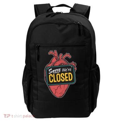 Sorry Were Closed Heart Backpack