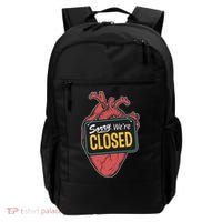 Sorry Were Closed Heart Backpack thumb 0