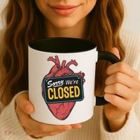 Sorry Were Closed Heart Coffee Mug thumb 3