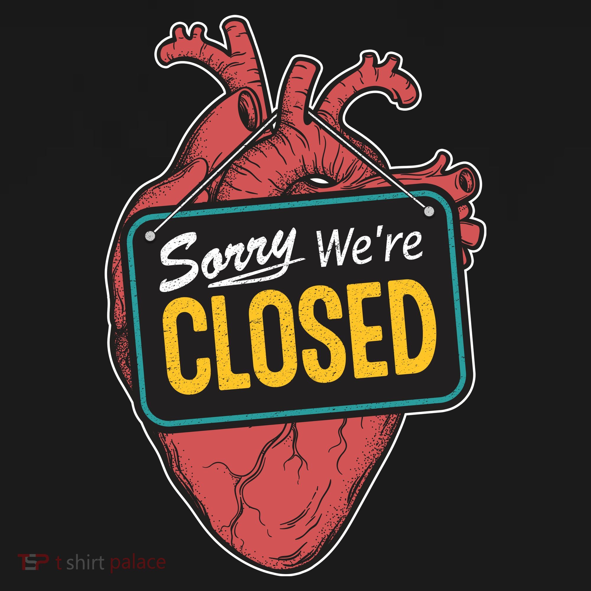 Sorry Were Closed Heart Pajama Set