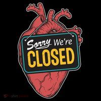 Sorry Were Closed Heart Baby Bodysuit thumb 2