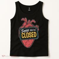 Sorry Were Closed Heart Tank Top thumb 2
