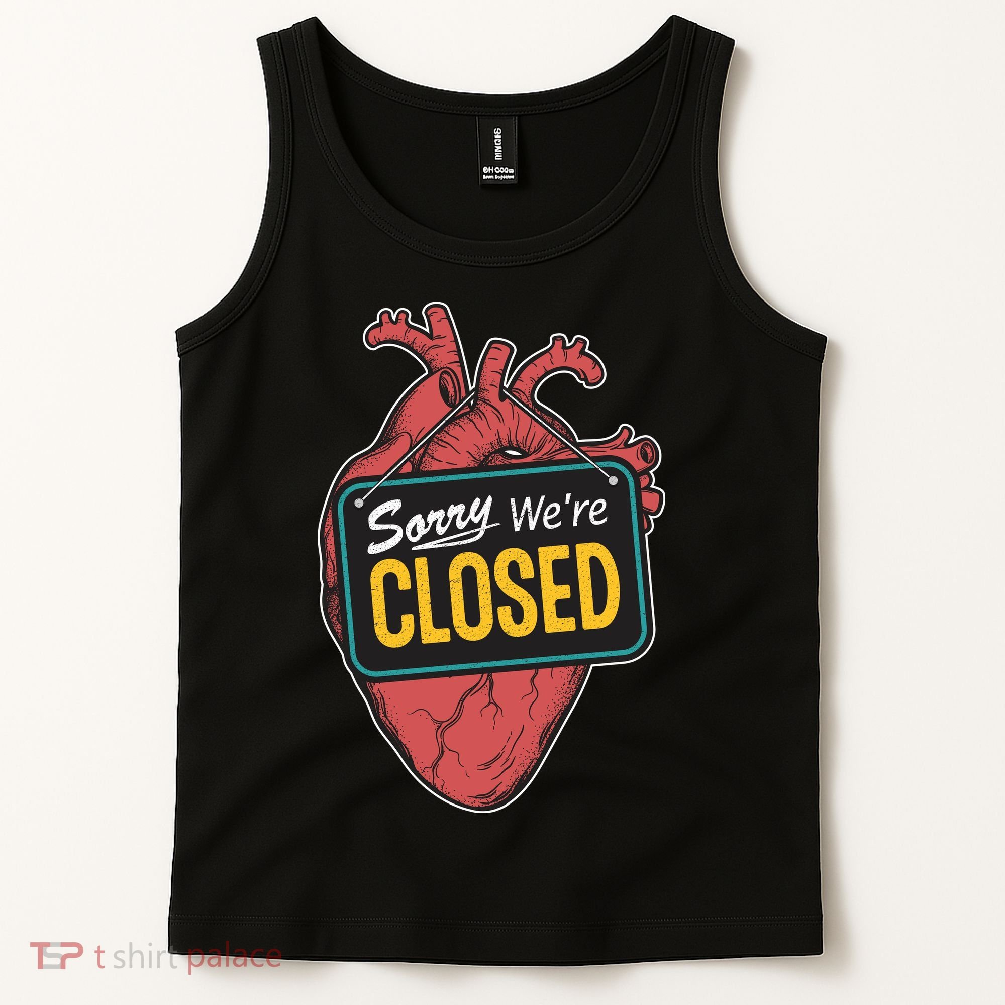 Sorry Were Closed Heart Tank Top