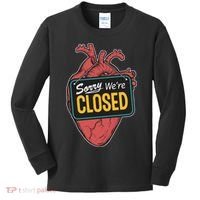 Sorry Were Closed Heart Kids Long Sleeve Shirt thumb 0