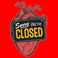 Sorry Were Closed Heart Santa Hat thumb 1