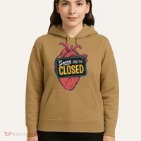 Sorry Were Closed Heart Hoodie thumb 5
