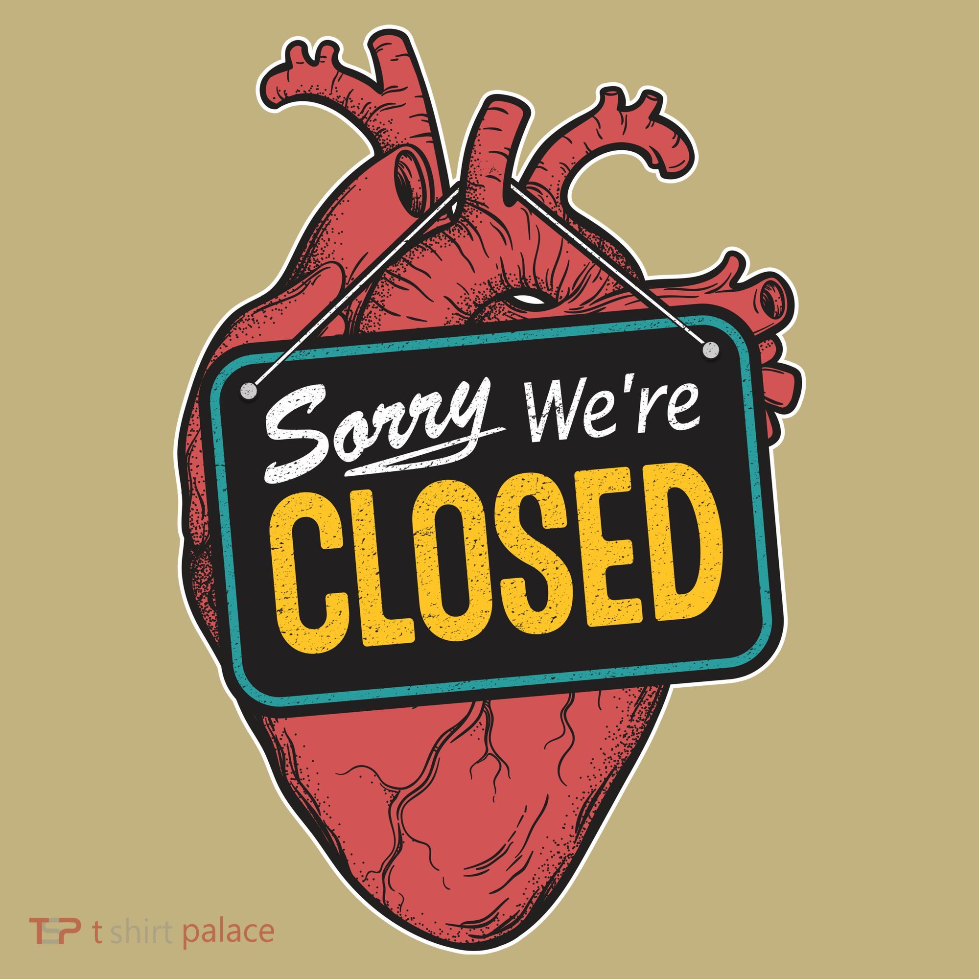 Sorry Were Closed Heart Polo