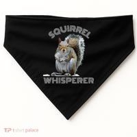 Squirrel Whisperer Cool Funny Sarcastic Squirrel Lover USA-Made Doggie Bandana thumb 0