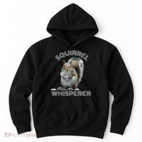 Squirrel Whisperer Cool Funny Sarcastic Squirrel Lover Hoodie thumb 0