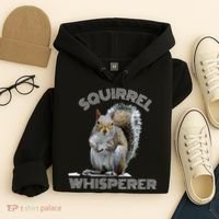 Squirrel Whisperer Cool Funny Sarcastic Squirrel Lover Hoodie thumb 4