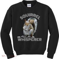 Squirrel Whisperer Cool Funny Sarcastic Squirrel Lover Kids Sweatshirt thumb 0