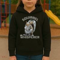 Squirrel Whisperer Cool Funny Sarcastic Squirrel Lover Kids Hoodie thumb 3