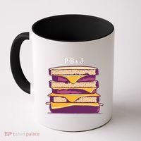 Sandwich With Creamy Peanut Butter And Jelly Coffee Mug thumb 0