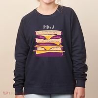 Sandwich With Creamy Peanut Butter And Jelly Women's Sweatshirt thumb 0