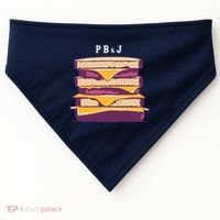 Sandwich With Creamy Peanut Butter And Jelly USA-Made Doggie Bandana thumb 0
