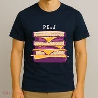 Sandwich With Creamy Peanut Butter And Jelly T-Shirt thumb 3