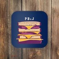 Sandwich With Creamy Peanut Butter And Jelly Coaster thumb 0