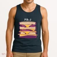 Sandwich With Creamy Peanut Butter And Jelly Tank Top thumb 3