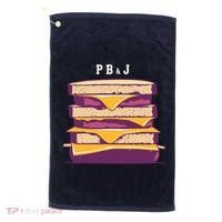 Sandwich With Creamy Peanut Butter And Jelly Golf Towel thumb 0