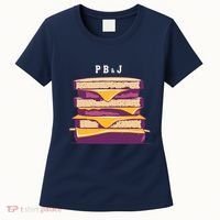 Sandwich With Creamy Peanut Butter And Jelly Women's T-Shirt thumb 0