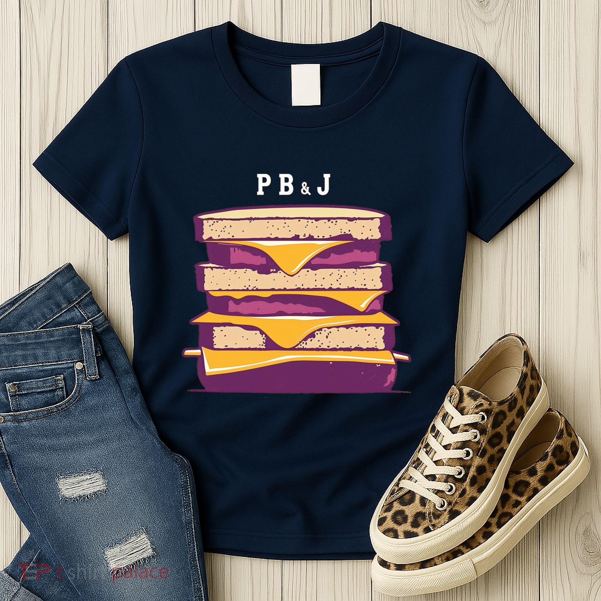 Sandwich With Creamy Peanut Butter And Jelly Women's T-Shirt