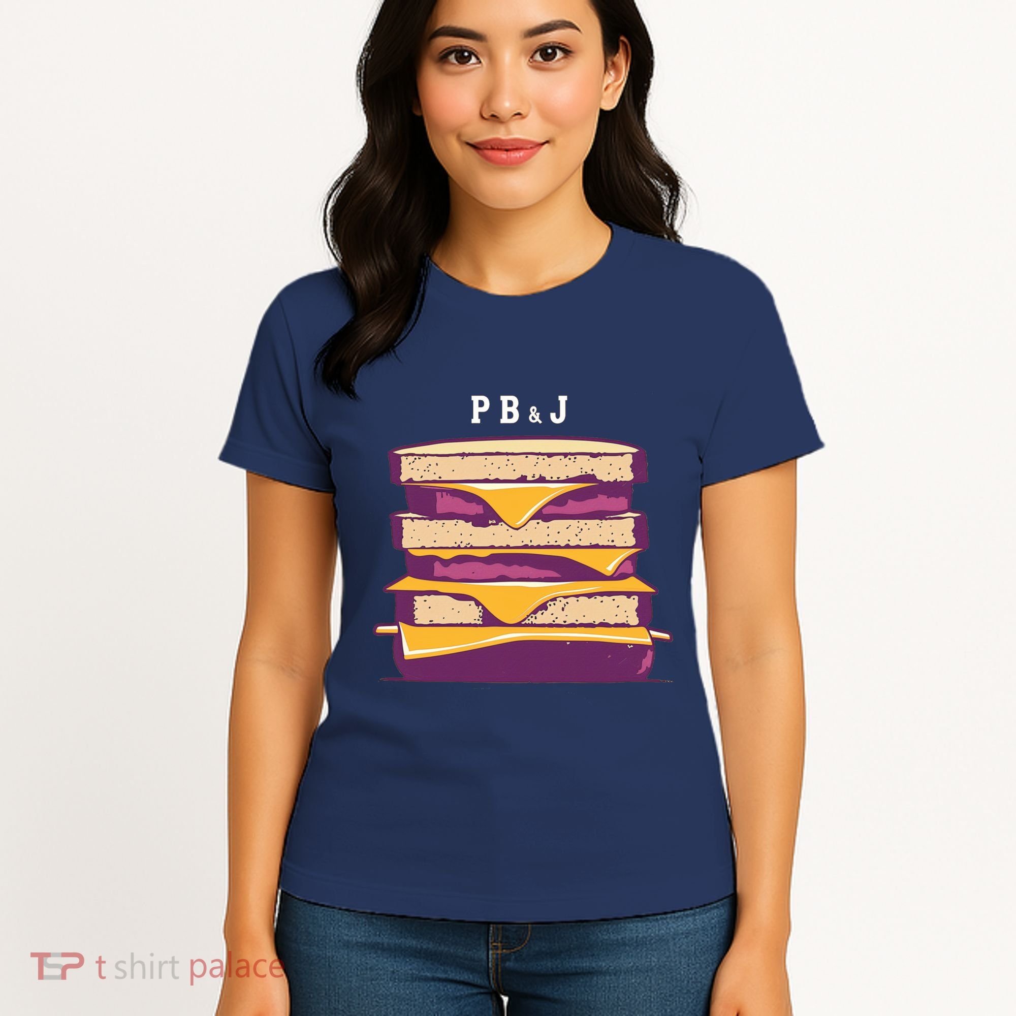 Sandwich With Creamy Peanut Butter And Jelly Women's T-Shirt