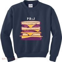 Sandwich With Creamy Peanut Butter And Jelly Kids Sweatshirt thumb 0