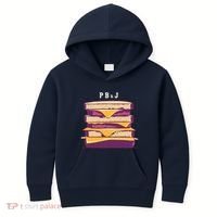 Sandwich With Creamy Peanut Butter And Jelly Kids Hoodie thumb 0