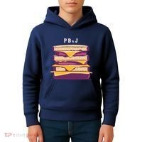 Sandwich With Creamy Peanut Butter And Jelly Kids Hoodie thumb 4