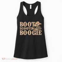 Southern Western Country Music Boot Scootin’ Boogie Women's Tank Top thumb 0