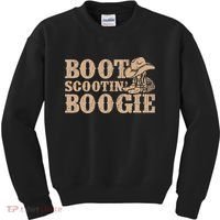 Southern Western Country Music Boot Scootin’ Boogie Kids Sweatshirt thumb 0