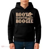 Southern Western Country Music Boot Scootin’ Boogie Kids Hoodie thumb 4