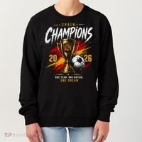 Spain World Champions 2026 Soccer One Team One Dream Women's Sweatshirt thumb 0