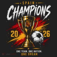 Spain World Champions 2026 Soccer One Team One Dream Women's Sweatshirt thumb 2