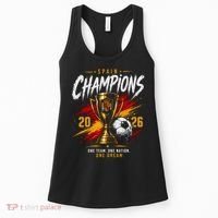 Spain World Champions 2026 Soccer One Team One Dream Women's Tank Top thumb 0