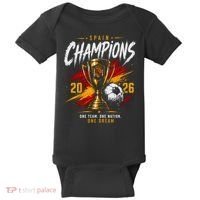 Spain World Champions 2026 Soccer One Team One Dream Baby Bodysuit thumb 0