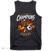 Spain World Champions 2026 Soccer One Team One Dream Tank Top thumb 0